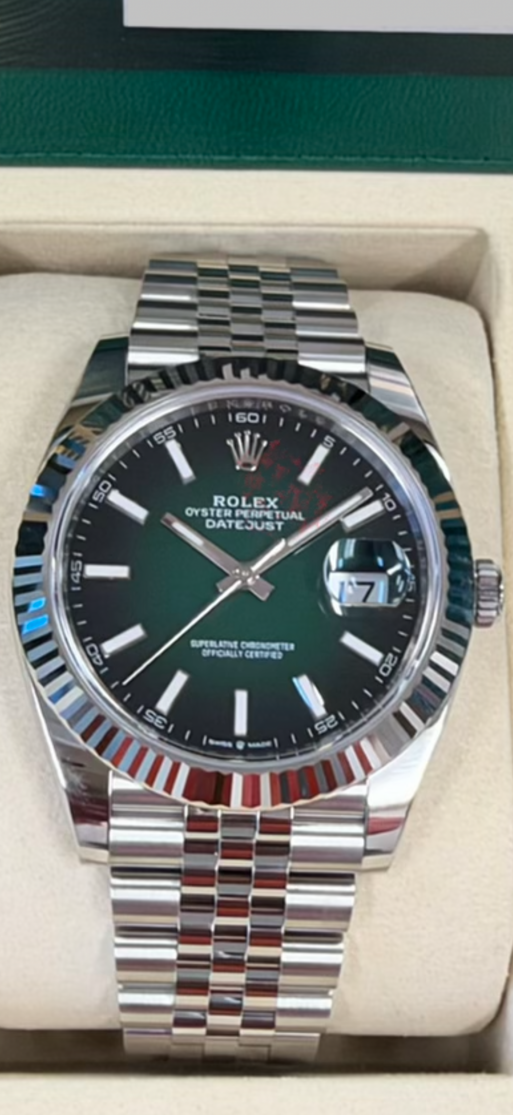 Rolex Datejust 41mm Green Ombre