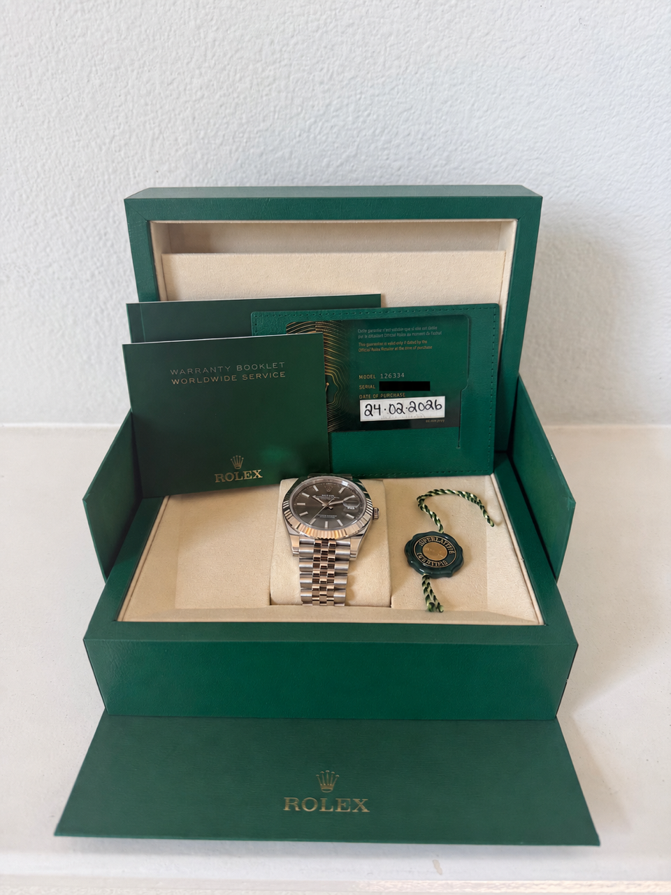 Rolex Datejust Rhodium Dial