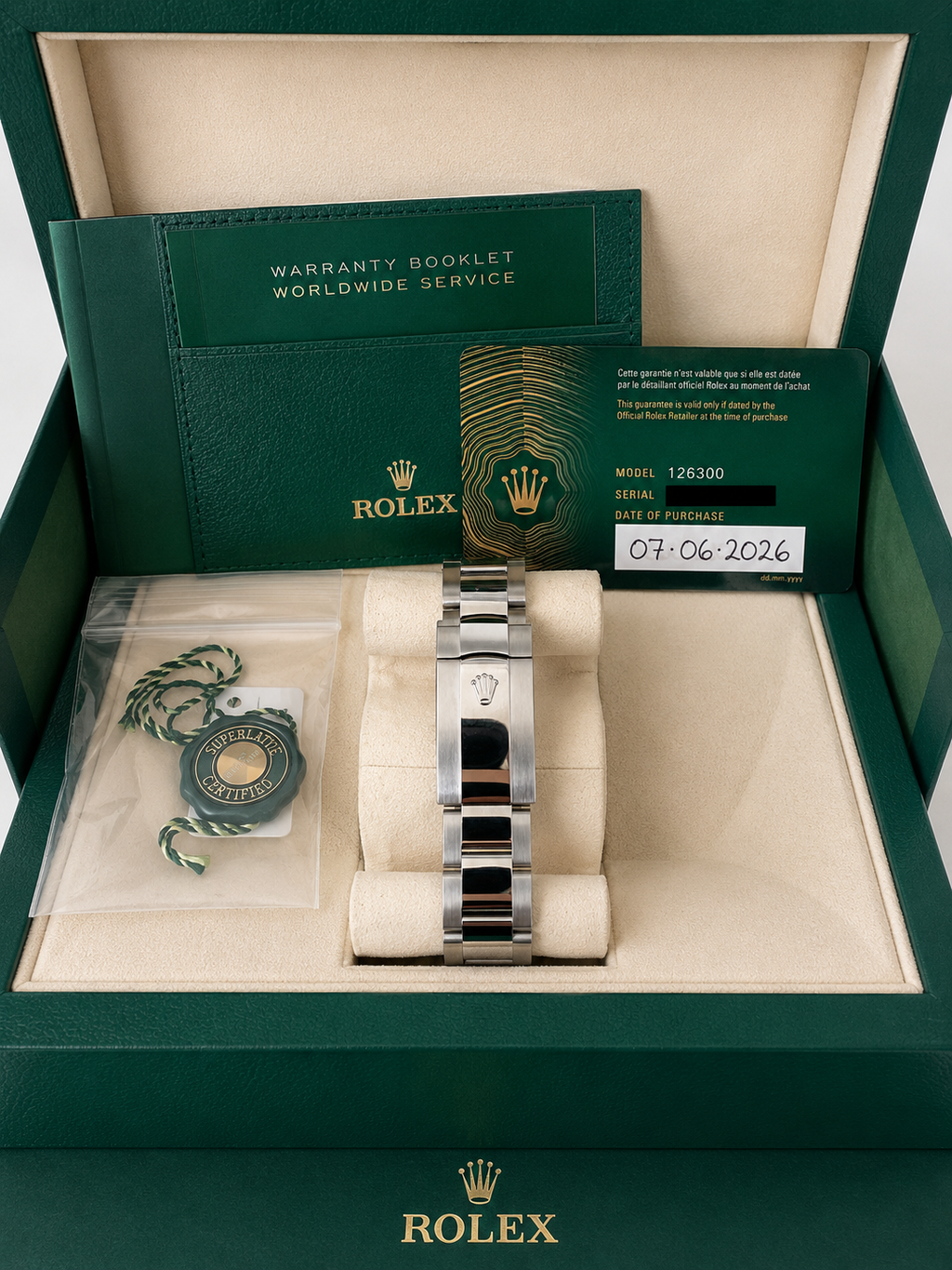 Rolex White Roman Dial