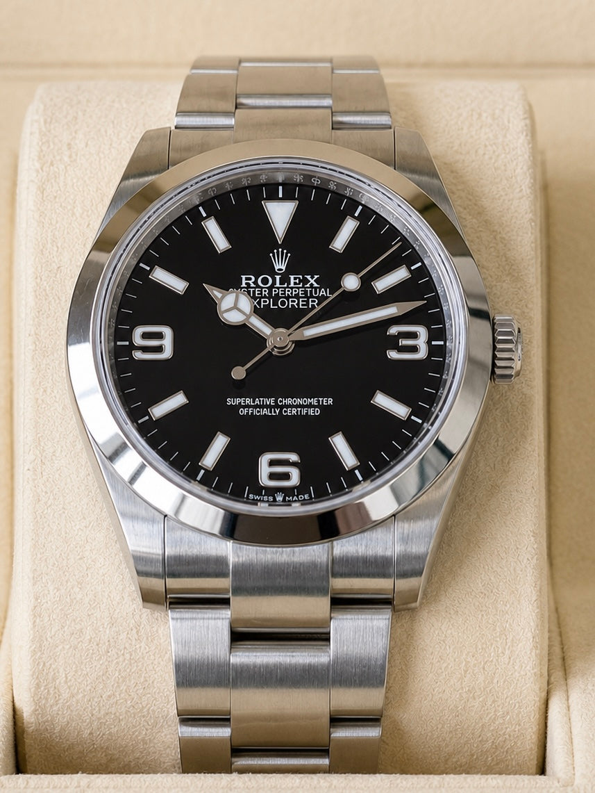 Rolex Explorer Black Dial