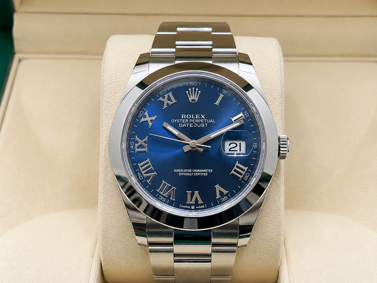 Rolex Datejust Blue Roman Dial