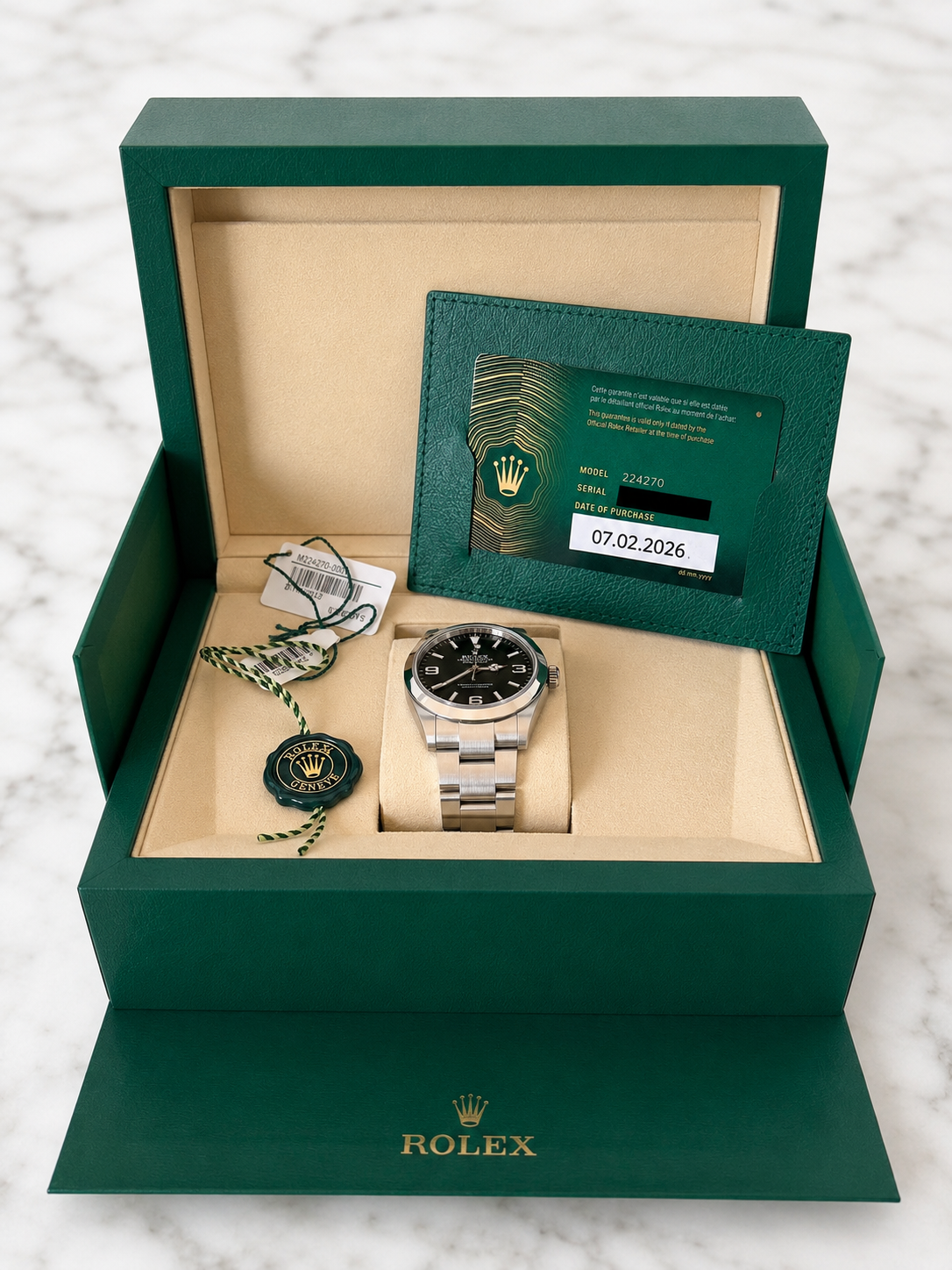 Rolex Explorer Black Dial