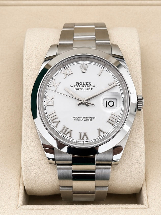 Rolex White Roman Dial