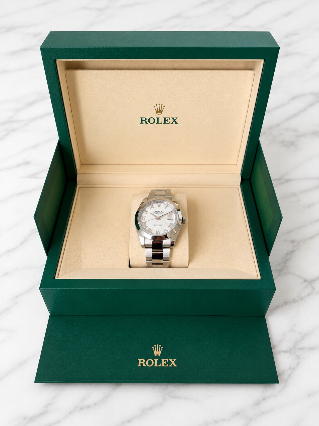 Rolex White Roman Dial