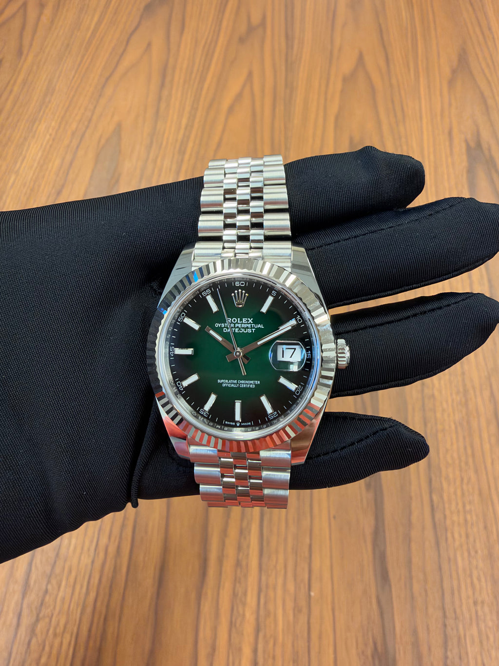 Rolex Datejust 41mm Green Ombre