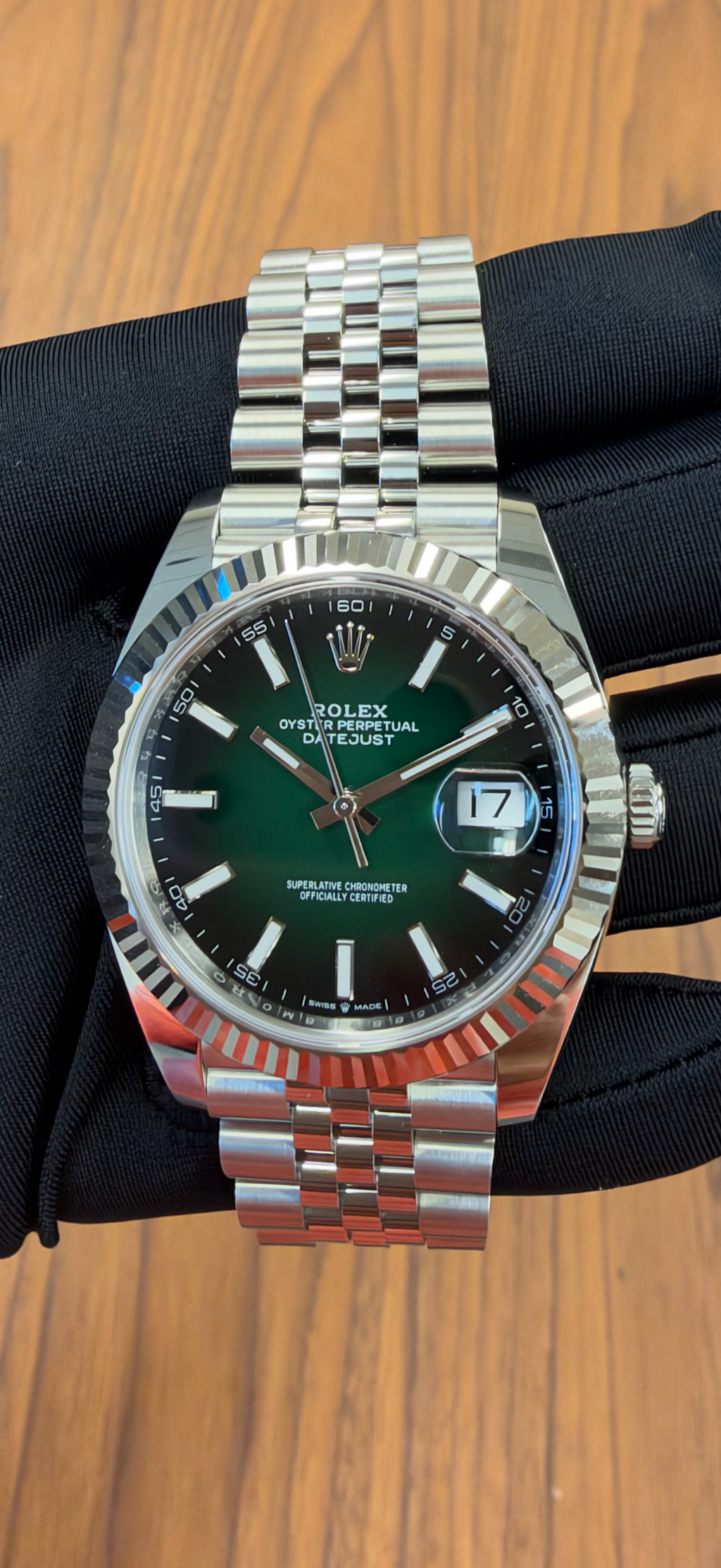 Rolex Datejust 41mm Green Ombre