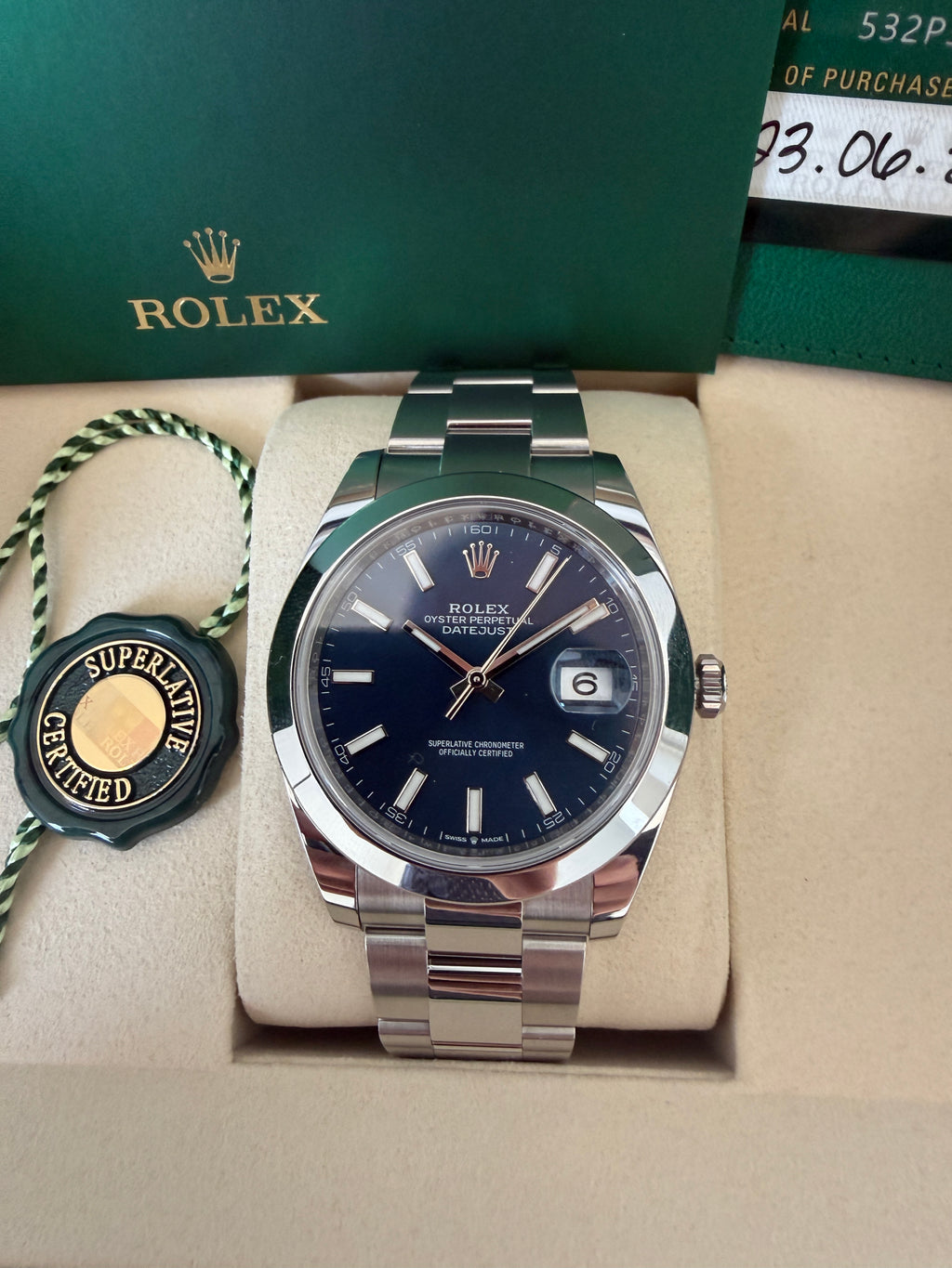Rolex Datejust Blue Dial