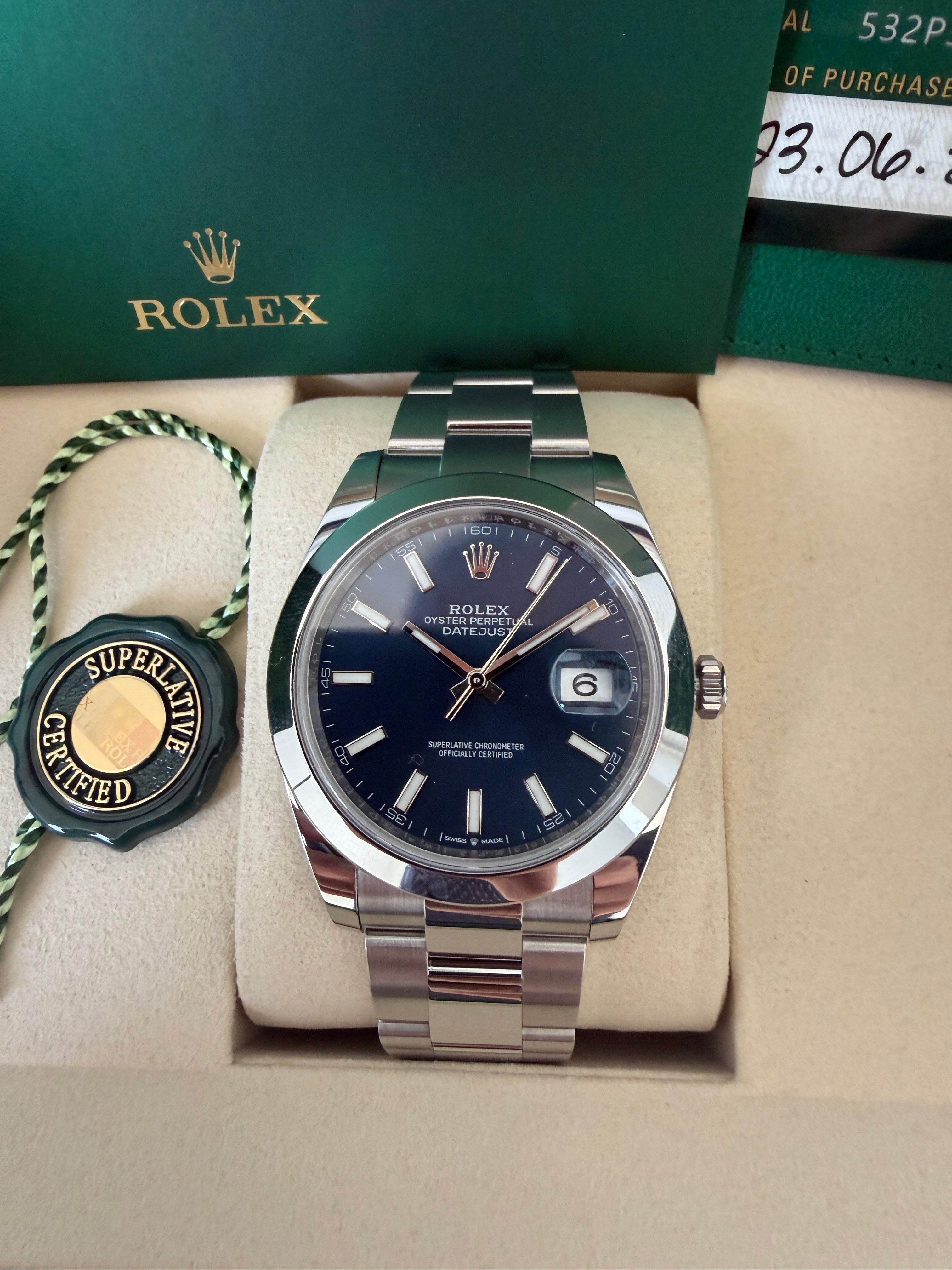 Rolex Datejust Blue Dial