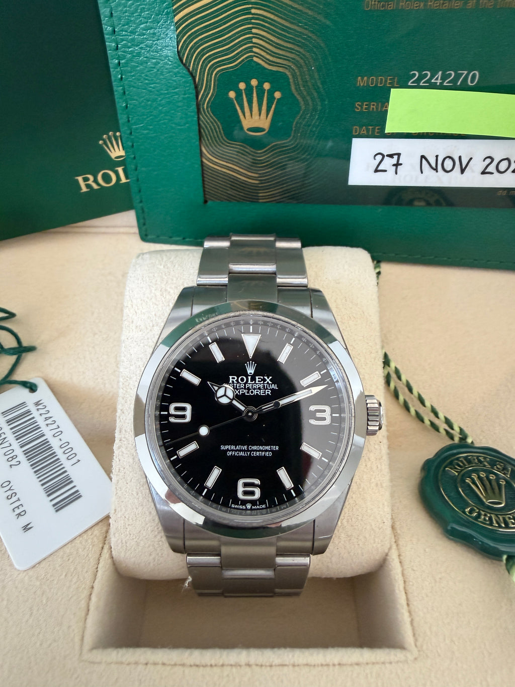 Rolex Explorer Black Dial
