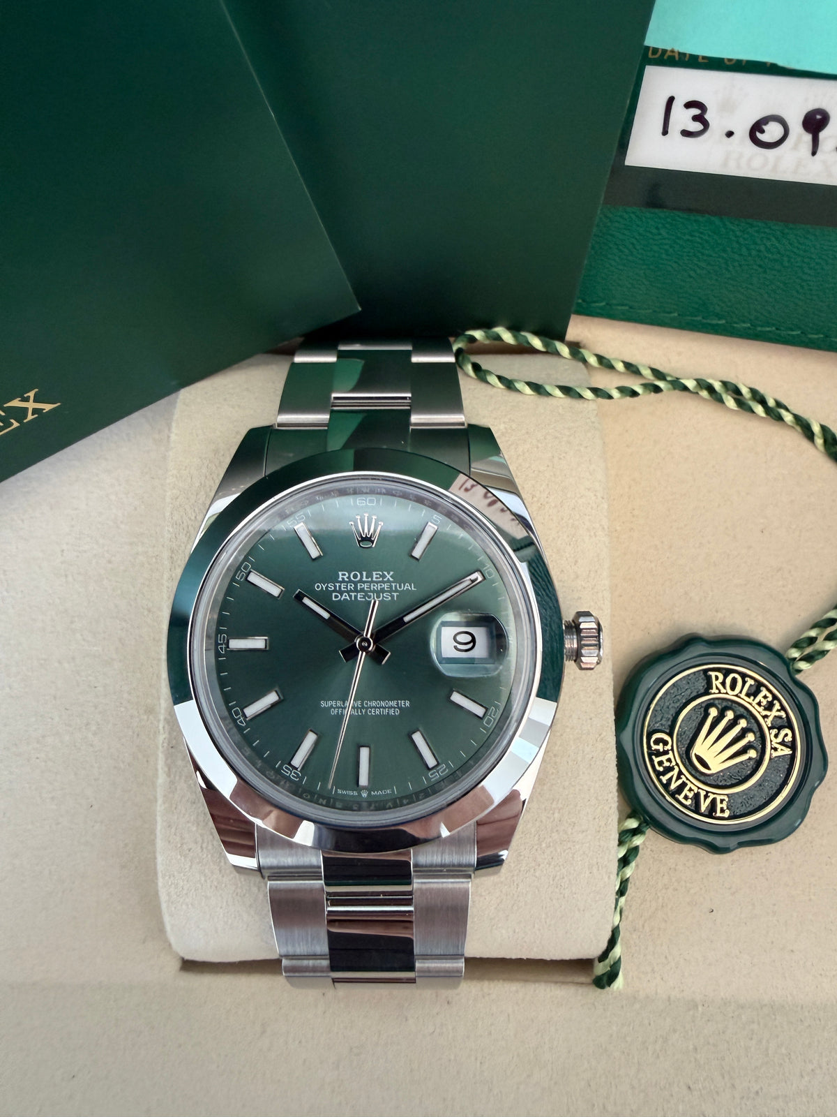 Rolex Datejust Green Dial