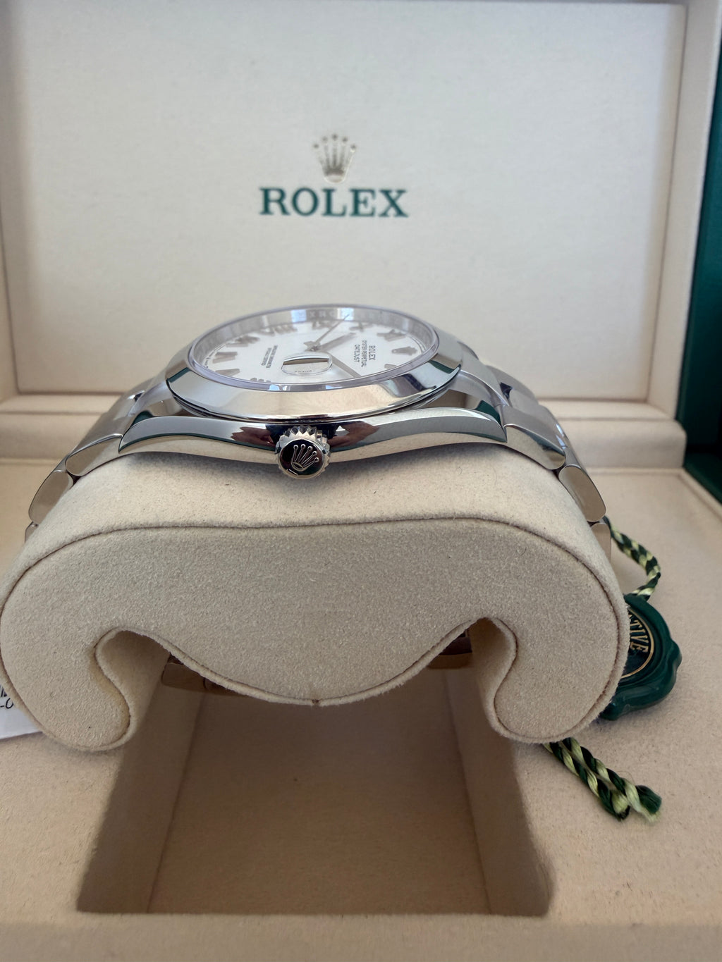 Rolex Datejust 41mm White Roman Dial