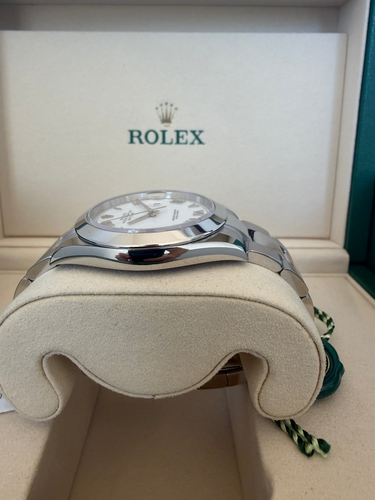 Rolex Datejust 41mm White Roman Dial