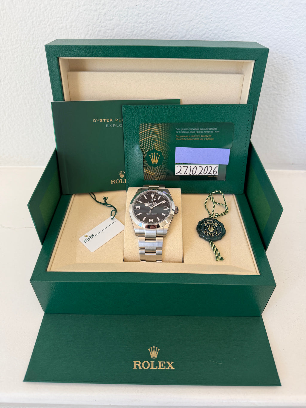 Rolex Explorer 40mm Black Dial