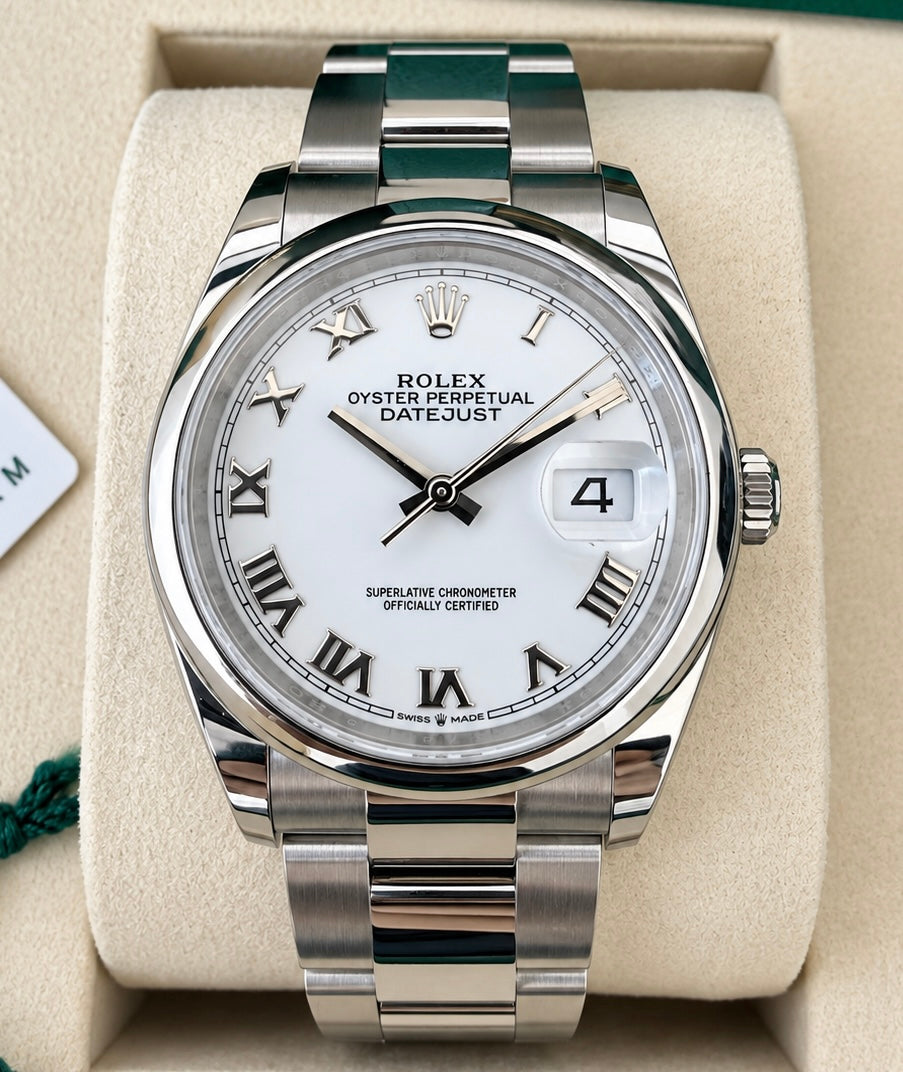 Rolex Datejust 36mm White Dial