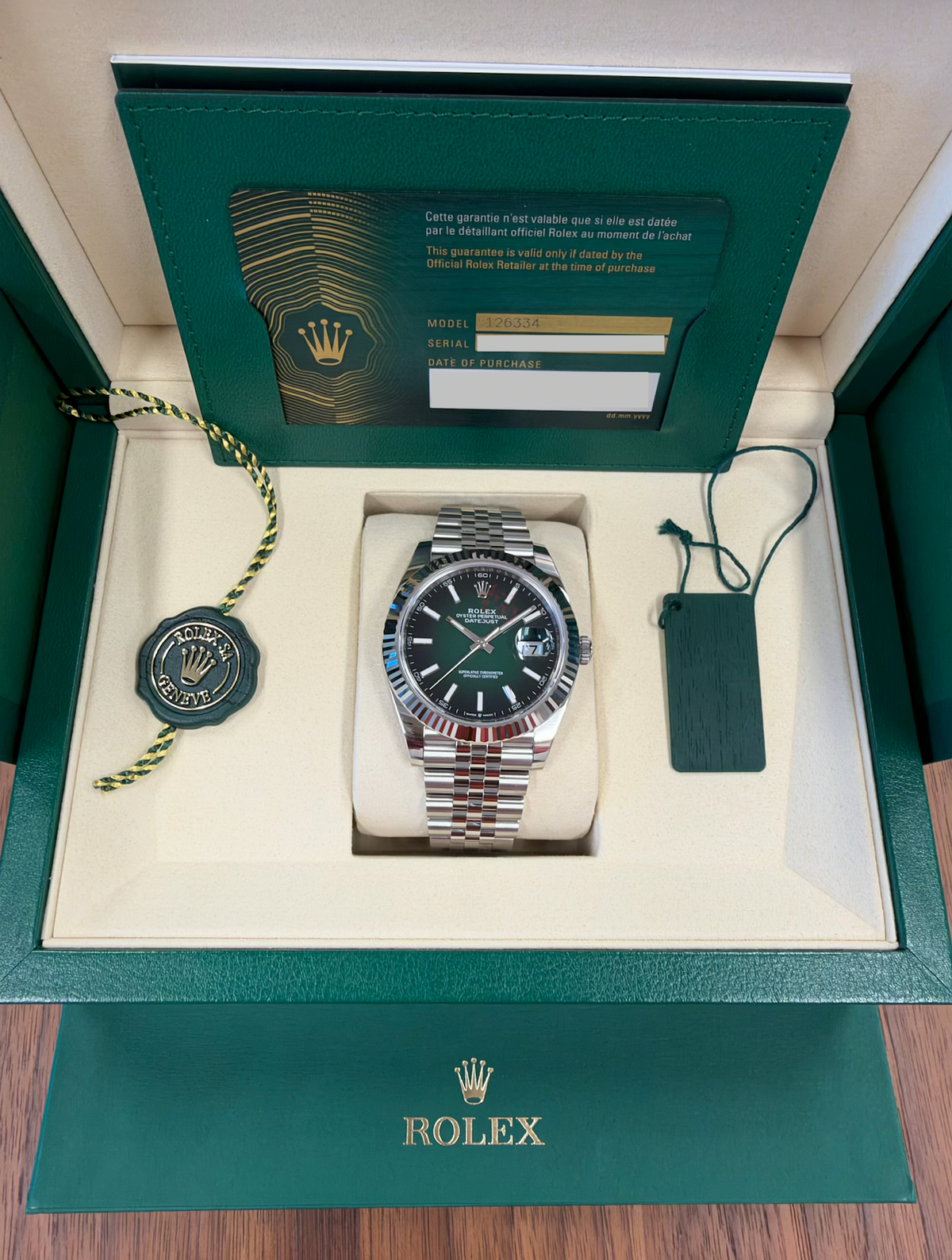 Rolex Datejust 41mm Green Ombre